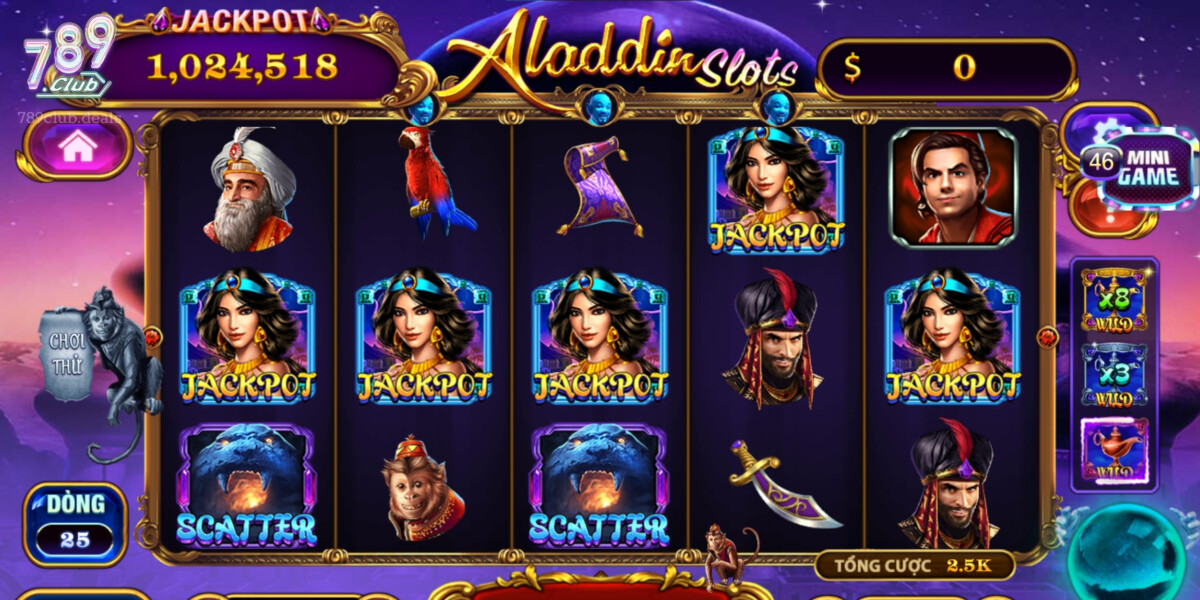 Biểu tượng Scatter trong Aladdin Slots Tại 789Club